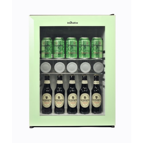 Innovative Hospitality Compact Refrigerator, 60L, Auto Defrost, Black with Frameless Glass Door